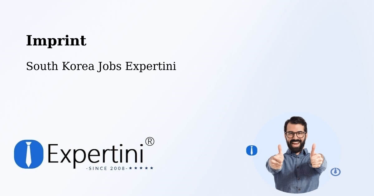 Imprint – Cheongju Si - South Korea Jobs Expertini